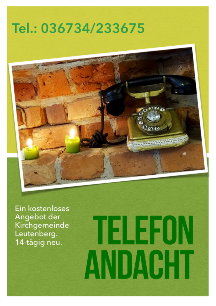 Plakat der Telefonandacht